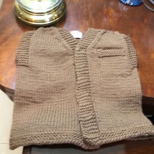 Hand Knit Cowboy Vest with Fringe